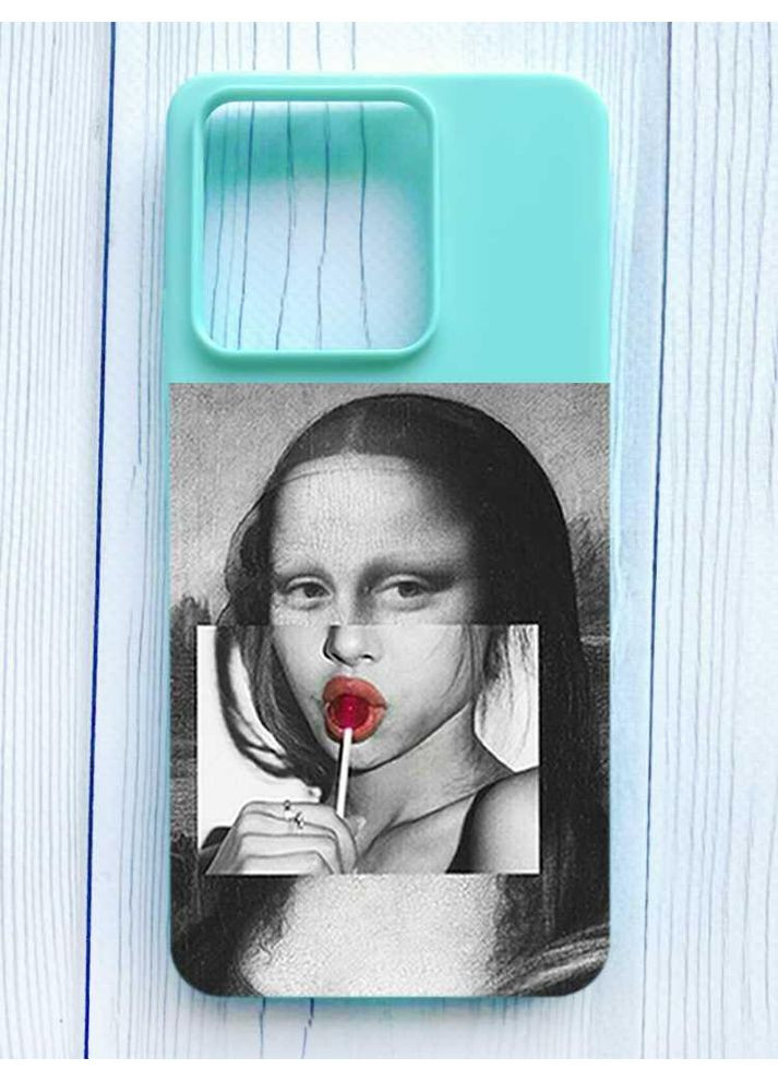 Матовый чехол на Xiaomi Redmi Note 13 5G Современная Мона Лиза (принт 351) Creative (355395497)