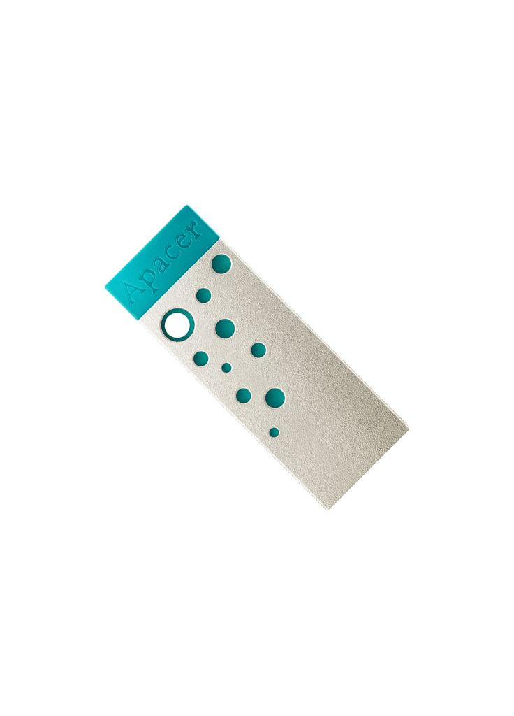 USB флеш накопичувач 64GB AH11J Turquoise Green USB 2.0 (AP64GAH11JG-1) Apacer (362946333)