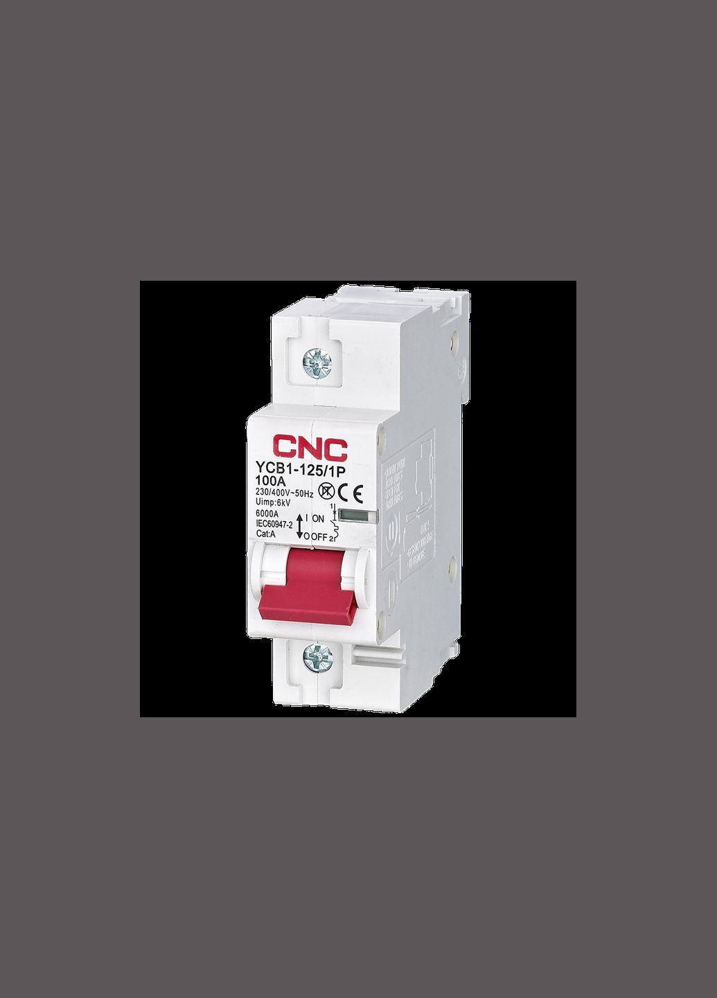 Автоматический выключатель 1P 100A 6kA "D" [Б00029339] YCB1-125 CNC (338191022)