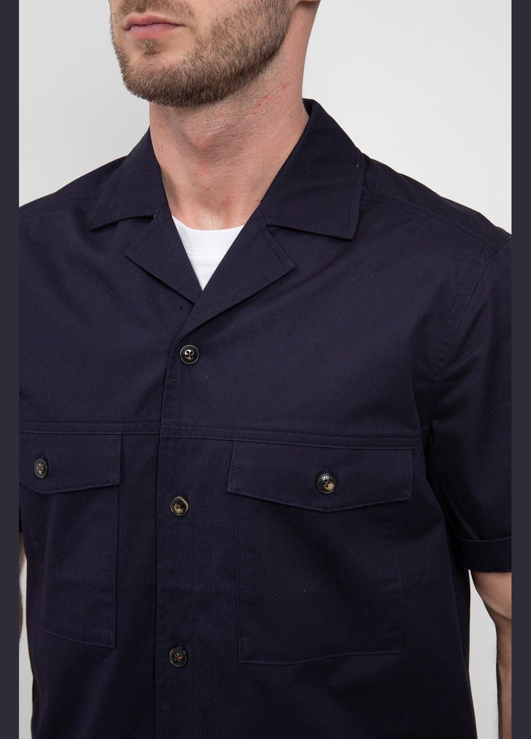 Темно-синяя кэжуал рубашка Les Deux