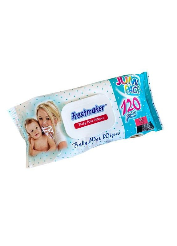 Серветки вологі дитячі 120 шт Jumbo Pack 1293 Freshmaker (351586384)