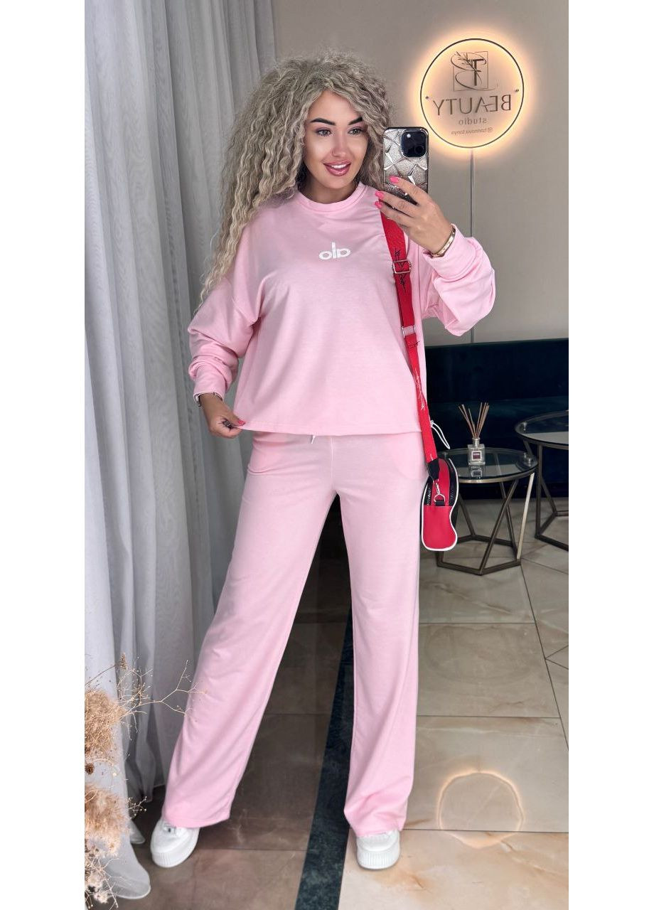 Костюм двійка двонитка,штани палаццо та худі Україна (349360075)