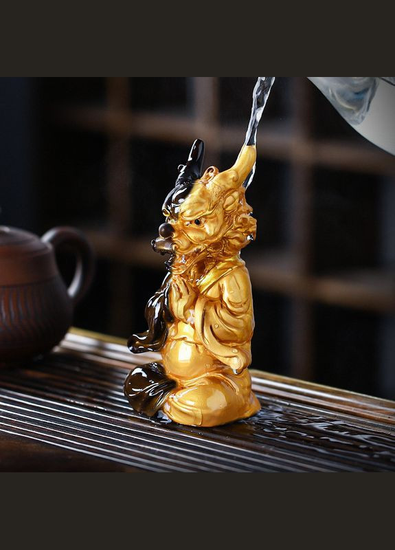 Фигурка для чайной церемонии ZBY-2407304 Мастер Шэньлун Gold меняющая цвет от горячей воды 3шт Lesko (349729884)