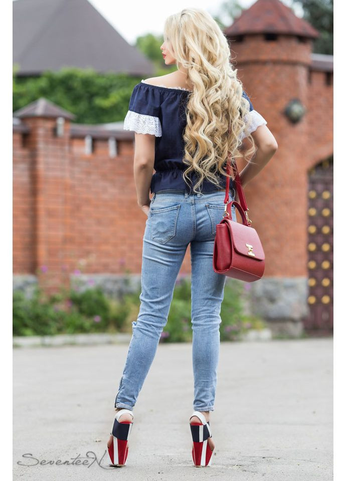 Синяя блуза 658.1815 Seventeen