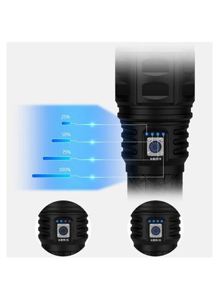 Ручной фонарь Police AK138 WHITE LASER LED PM60-TG с зарядкой USB, работающий от 4х18650 аккумуляторов No Brand (385233501)