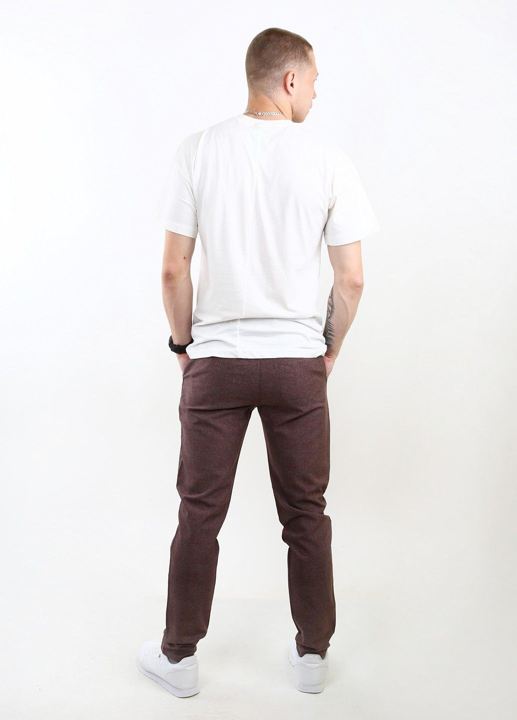 Бордовые демисезонные брюки Mtp