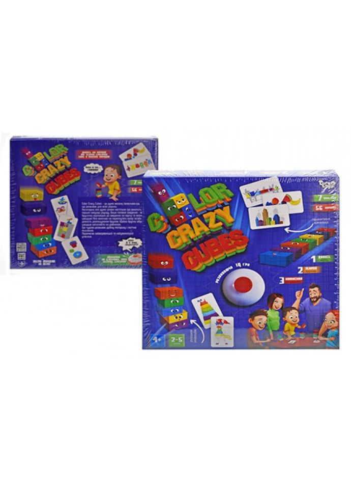 Настольная игра Color Crazy Cubes,, укр Danko Toys (293056410)