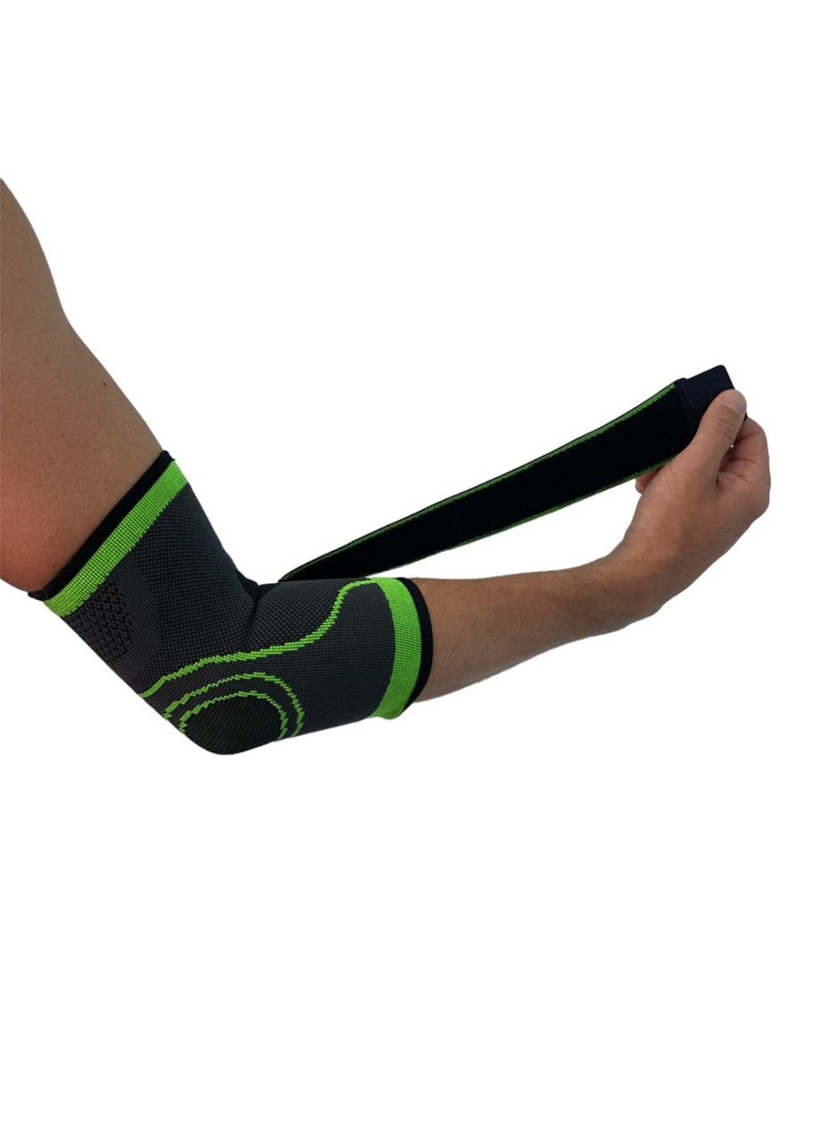 Бандаж ліктя з бинтом чорно-зелений розмір ST-2506-L ( ) SNS (316141342)