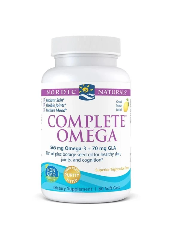 Жирні кислоти Complete Omega, 60 капсул лимон Nordic Naturals (383359827)