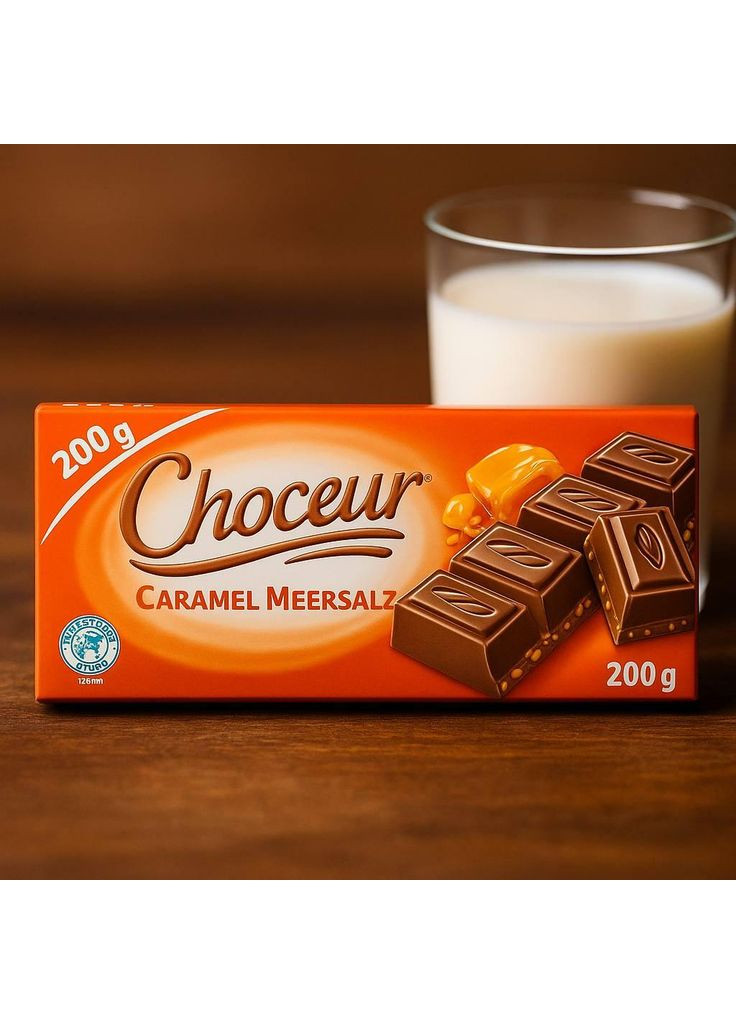 Молочный шоколад 🍫 "Caramel Meersalz" 200 гр. Германия Choceur (346049242)