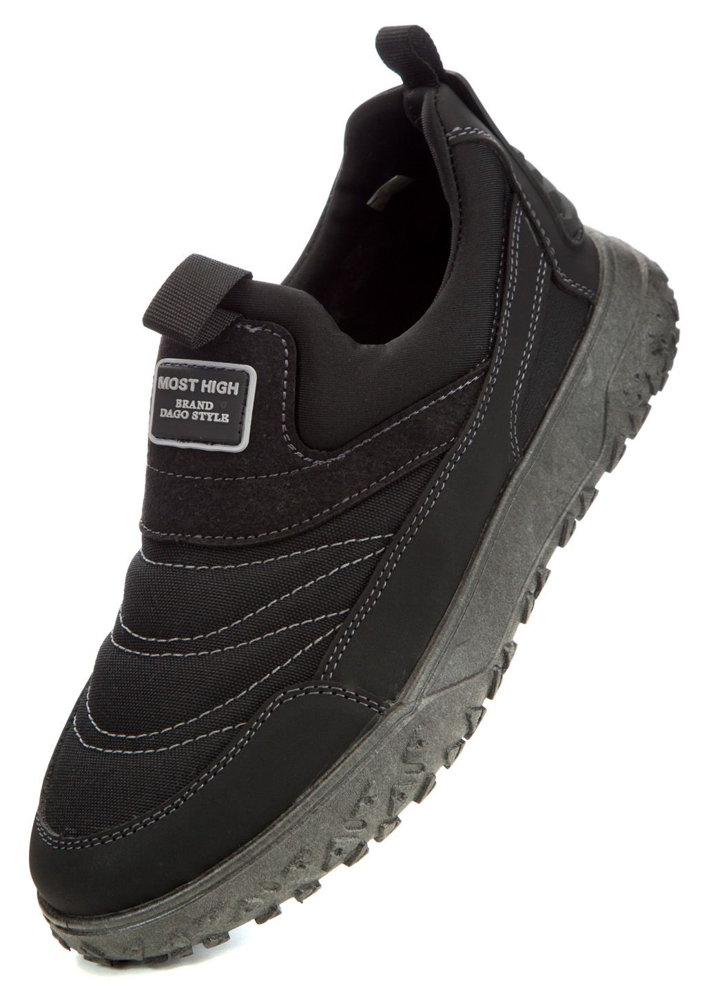 Черные зимние полуботинки мужские Dago