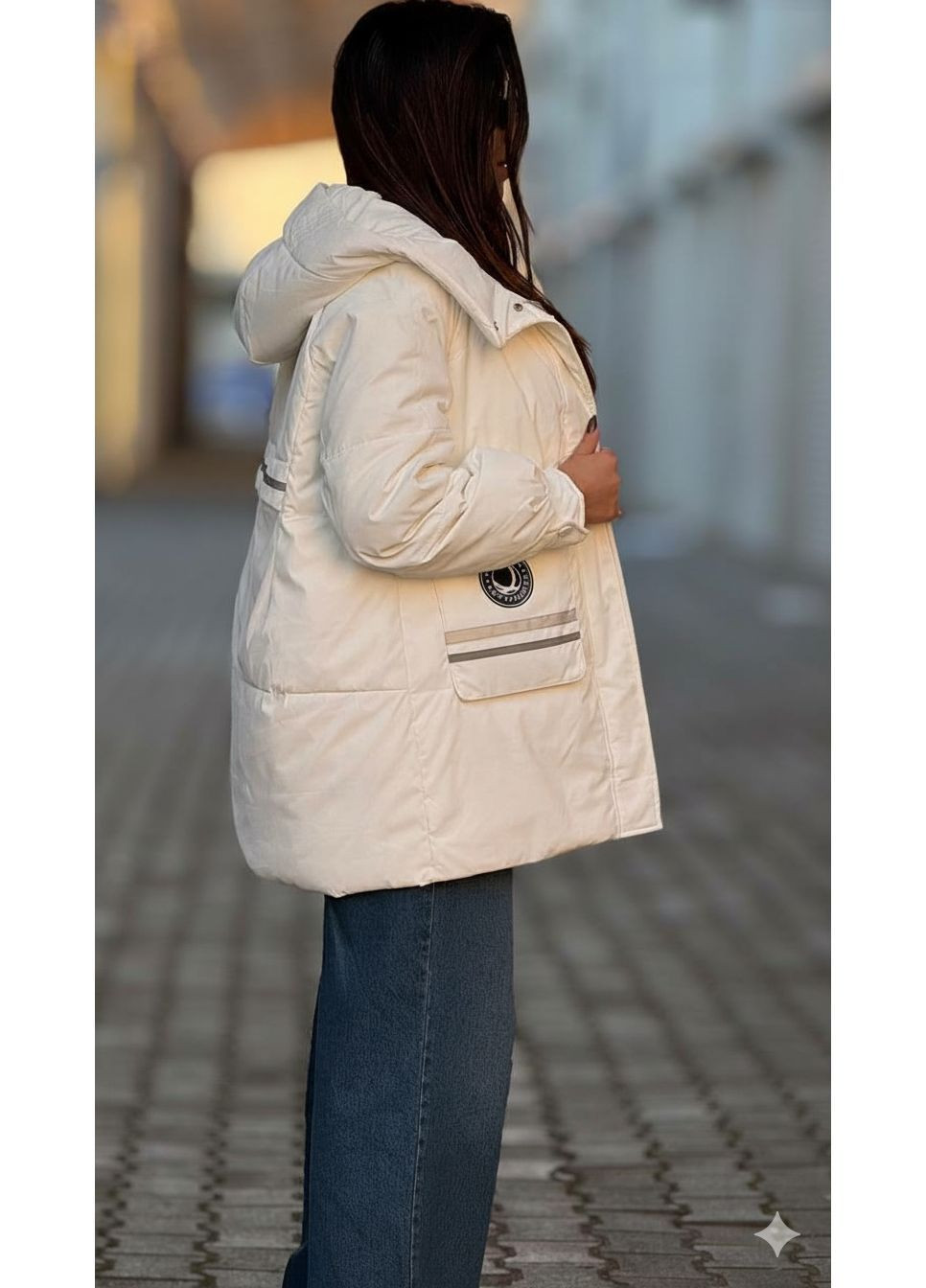 Молочная куртка (наполнитель-пух) Anastasimo