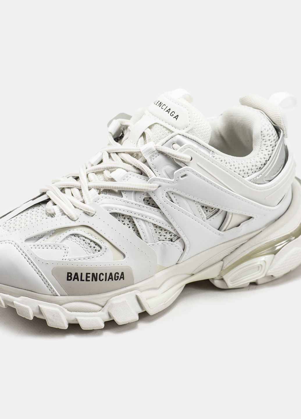 Білі Осінні кросівки чоловічі і жіночі balenciaga track white | баленсіага трек білі No Brand