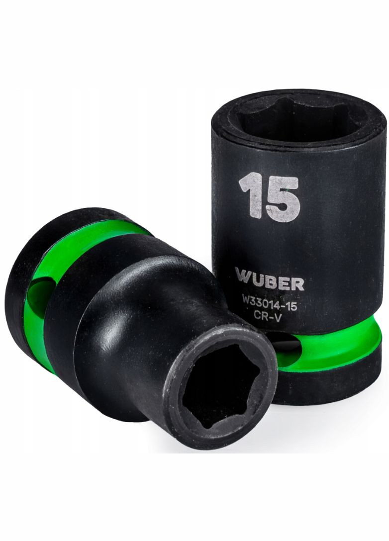 Набор ударных торцевых головок 1/2» 10-19мм Wuber (340072977)