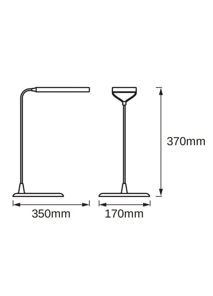 Лампа настільна світлодіодна LEDVANCE LED PANAN DISC 5W 3000K (плавно затемнюється) Osram (315503554)