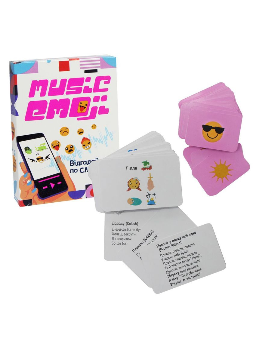 Настільна гра "Music Emoji" (укр) Strateg (294726623)