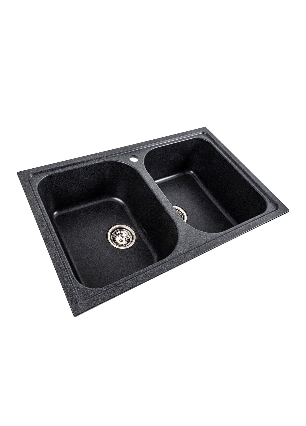 Гранітна мийка для кухні 7950 Equatoria матовий Карбон Platinum (269793380)