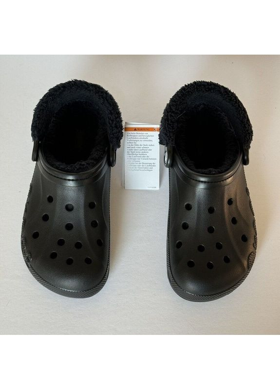 Крокс Теплые Синие Сабо Unisex Baya Fuzz Strap Clog Navy Crocs Lined (349864912)