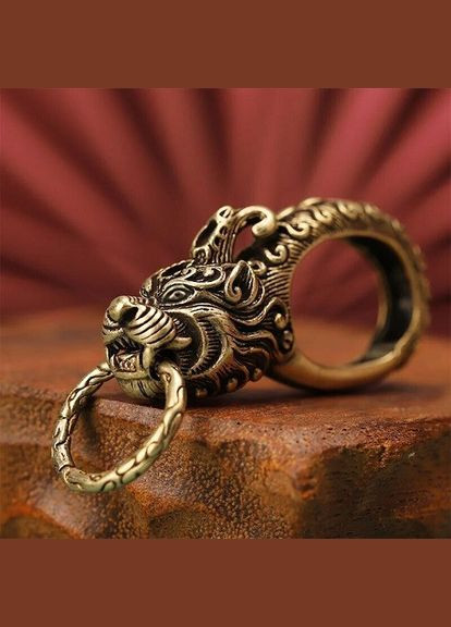 Декоративний брелок для ключів голова дракона No Brand (292319847)
