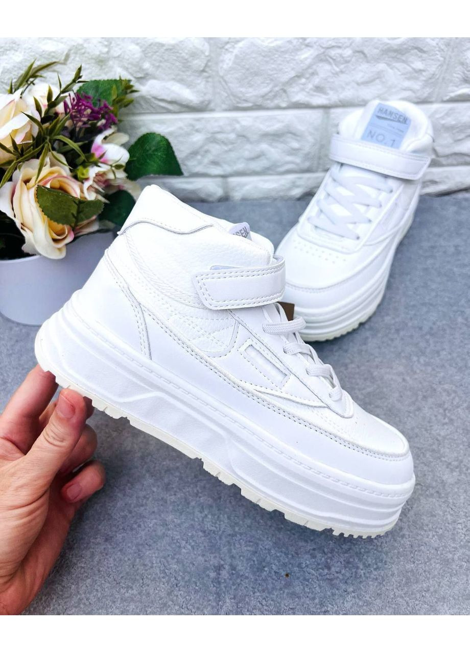 Білі круті хайтопи унісекс Clibee