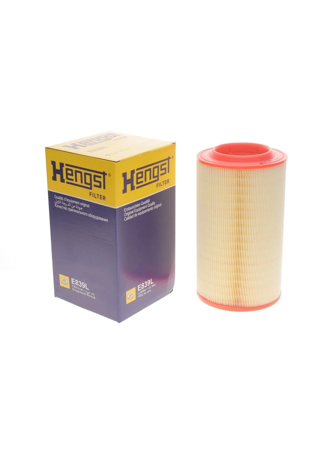 Воздушный фильтр CITROEN JUMPER 06-, PEUGEOT BOXER 06-(пр-во HENGST) E839L Hengst Filter (381476667)