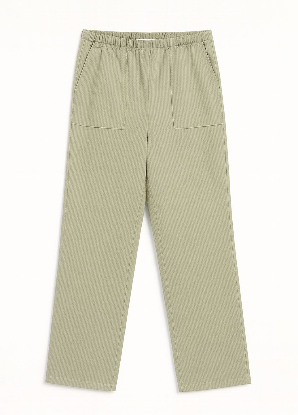 Хаки кэжуал демисезонные брюки H&M