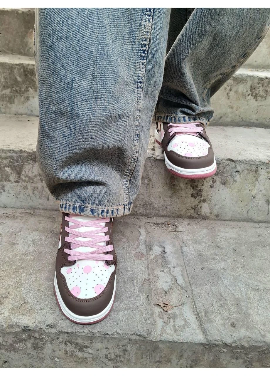 Цветные летние кроссовки nike dunk low sweet tooth custom найк данк No Brand