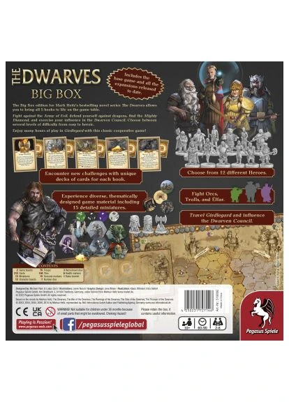 Настільна гра Гноми: Велика коробка (The Dwarves Big Box) (англ.) (PS152) Pegasus Spiele Гноми Велика коробка (The Dwarves Big Box) (англ.) (368884403)
