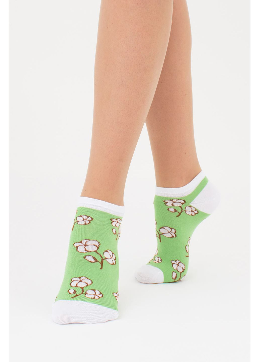 Зелёные набор женских носков 2 пары Giulia абстрактные (351853916)