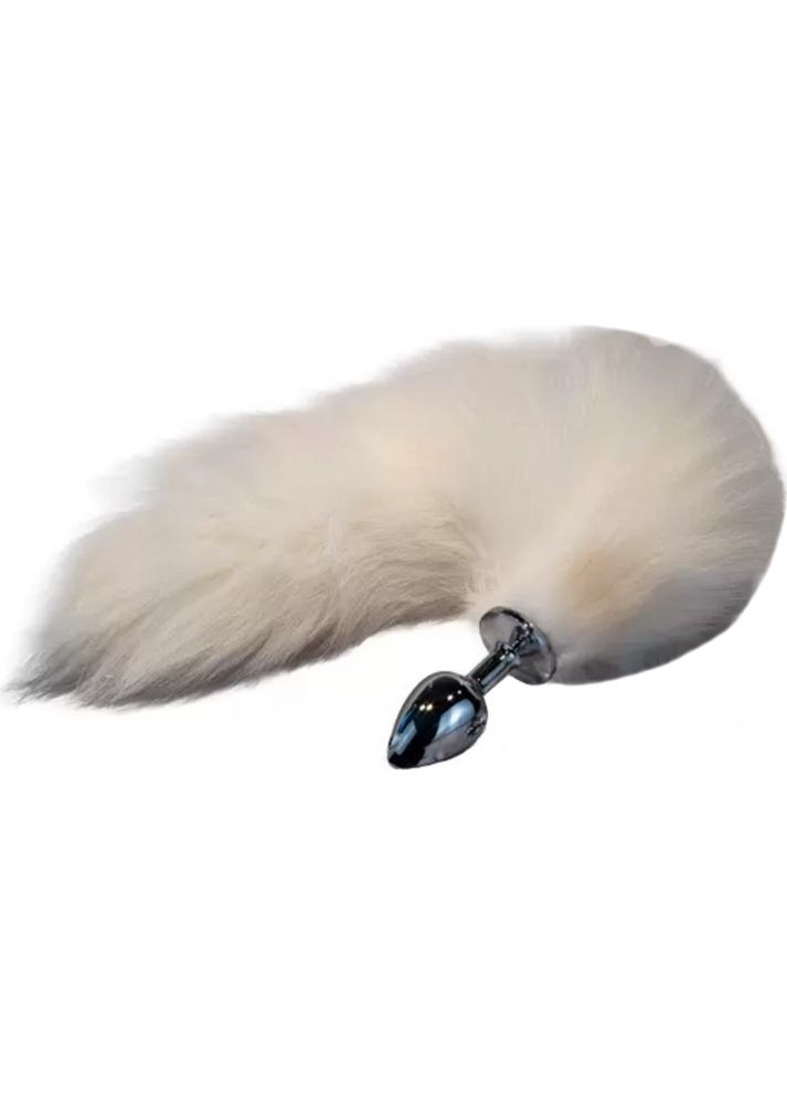Анальная пробка лисий хвост Anal plug fox tail white DS Fetish (294182190)