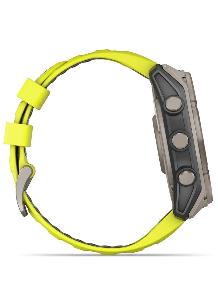 Смарт-часы fenix 8 51mm,Saph Solar, BareTi/Graphite,AmpYe/GrphBnd (010-02907-21) Garmin (391472702)