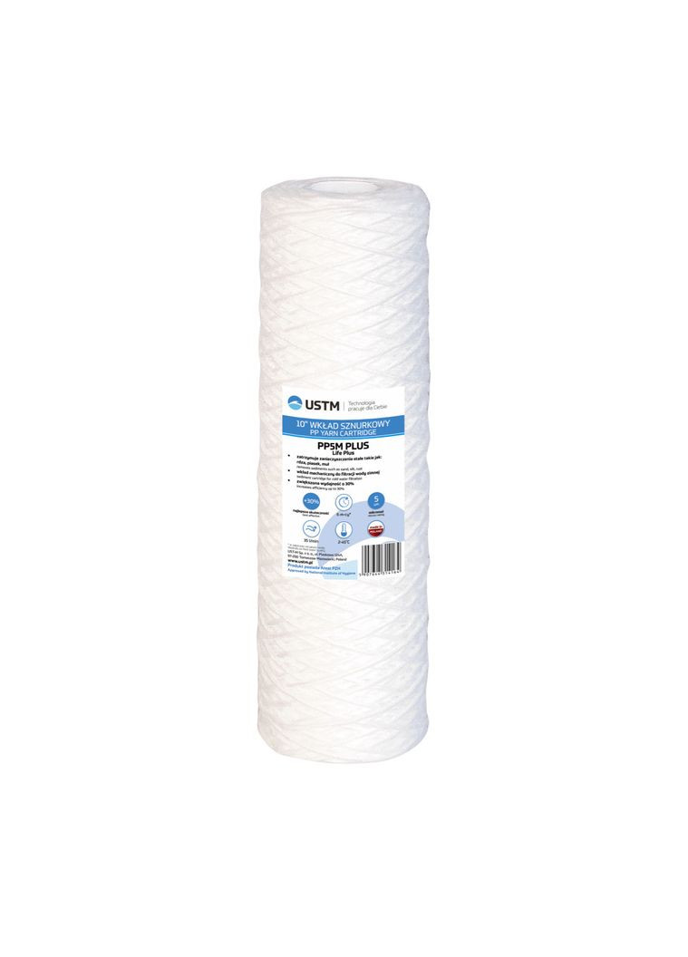 Картридж из полипропиленовой нити PPPLUS 2,5"x10" 20 мкм USTM (275335594)