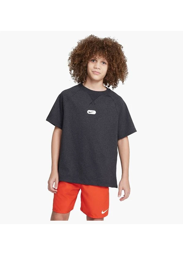 Футболка Dri-Fit Athletics Big Kids (Boys) с коротким рукавом, тренировочная, черная, FB1290-010 Nike (398038681)