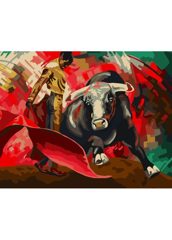 Картина по номерам для взрослых Выступление родео акриловая развивающая см Strateg (362425571)