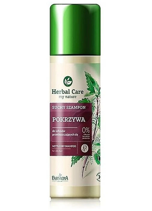 Сухий шампунь для жирного волосся "Кропив'яний" Herbal Care 180ml (2-666765) Farmona (380151709)