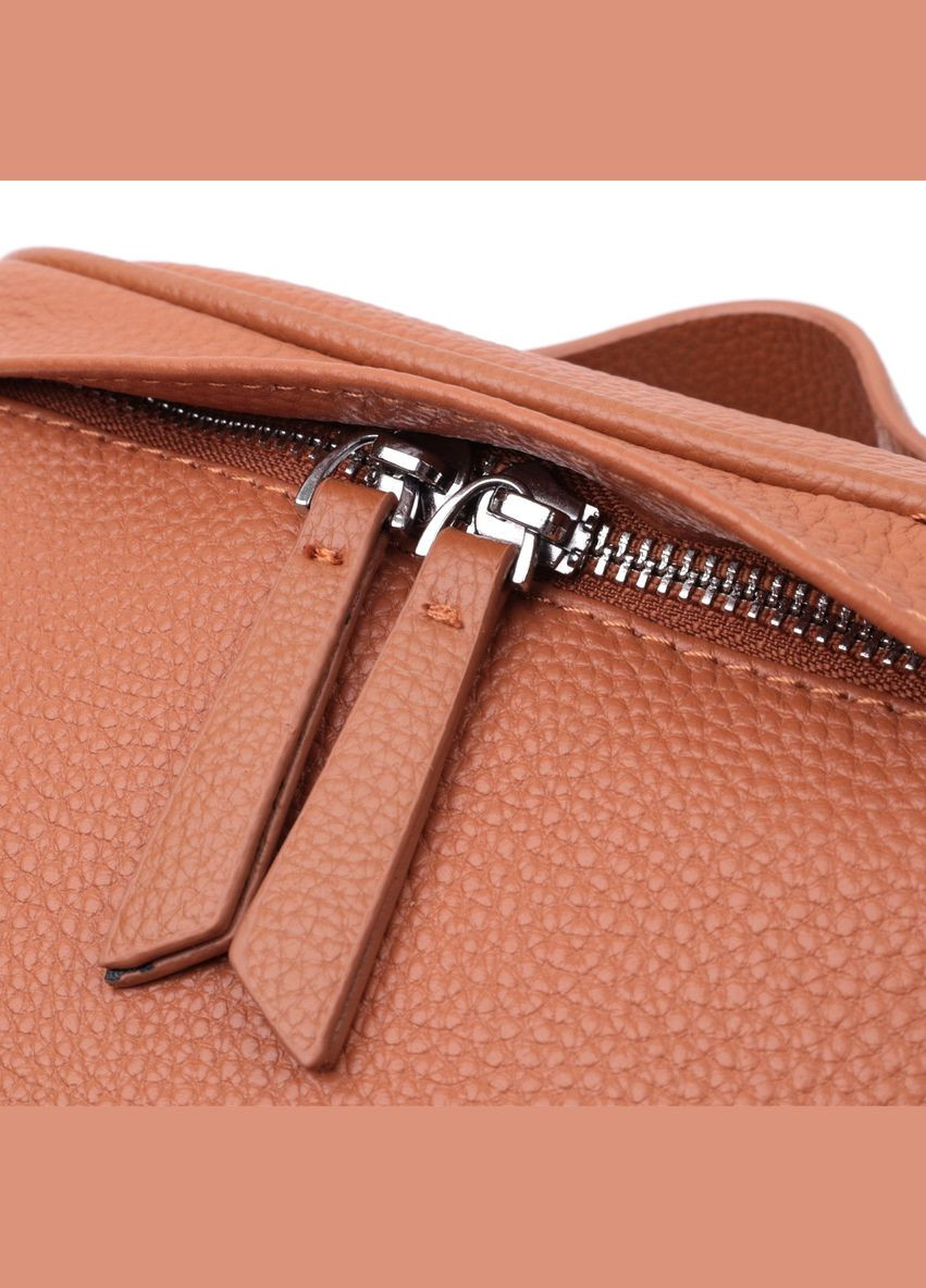 Стильна сумка жіноча через плече в класичному кольорі з натуральної шкіри 22658 Руда Vintage (329151136)