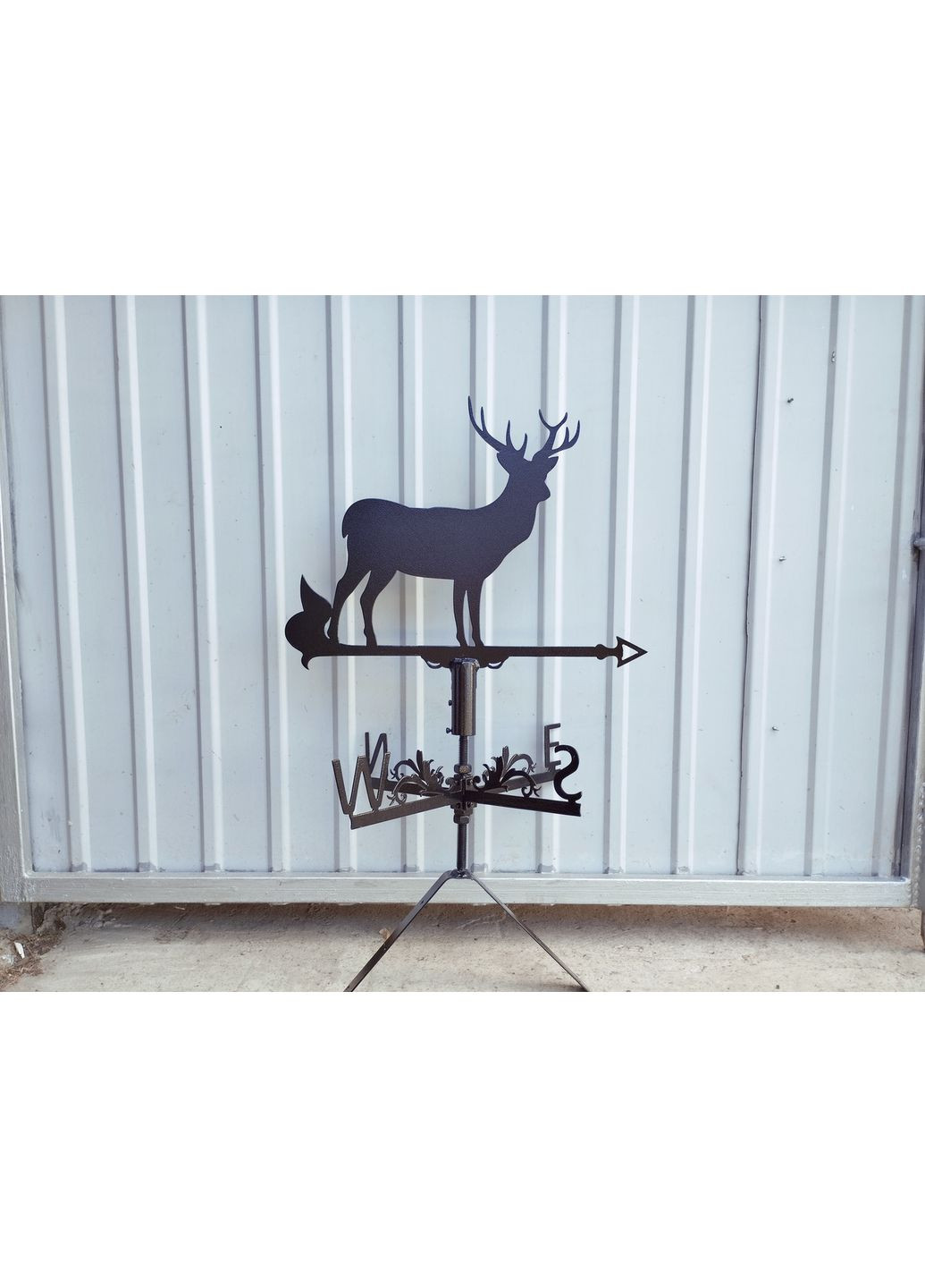 Флюгер на будинок Олень, флюгер на дах з металу 3 мм. No Brand (368896431)