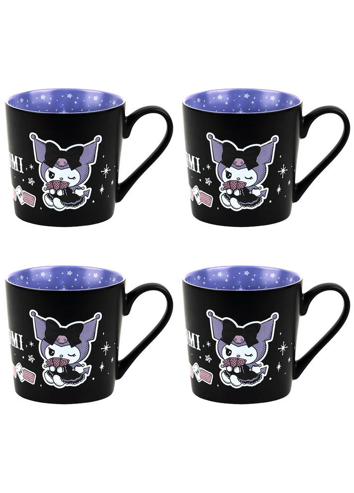 Набор чашек в подарочных упаковках Kuromi 350 мл HK25-216-3 4 шт Kite (368559495)