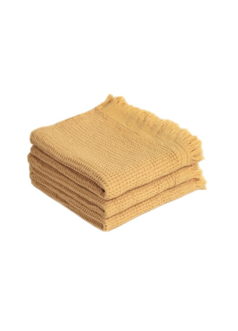 Набор полотенец Home - Rius mustard 30*50 (3 шт.) Lotus горчичный