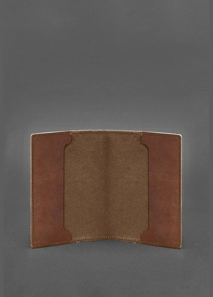 Кожаная обложка для удостоверения офицера 9.0 светло-коричневая Crazy Horse (A-027699) BlankNote (329186707)