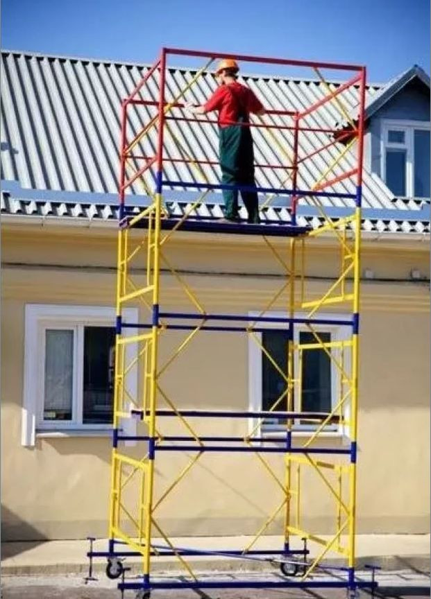 Вишка-тура ПРОФІ 5+1 (9.5 м, 2x2 м) з домкратами (25682) VIRASTAR (330144857)