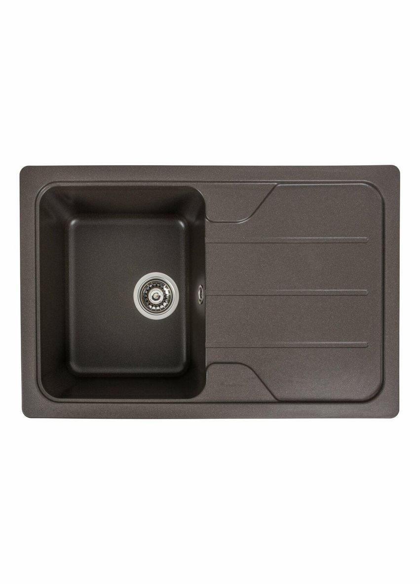 Гранитная мойка для кухни 7850 VERONA матовая Темная скала Valeso (342072483)