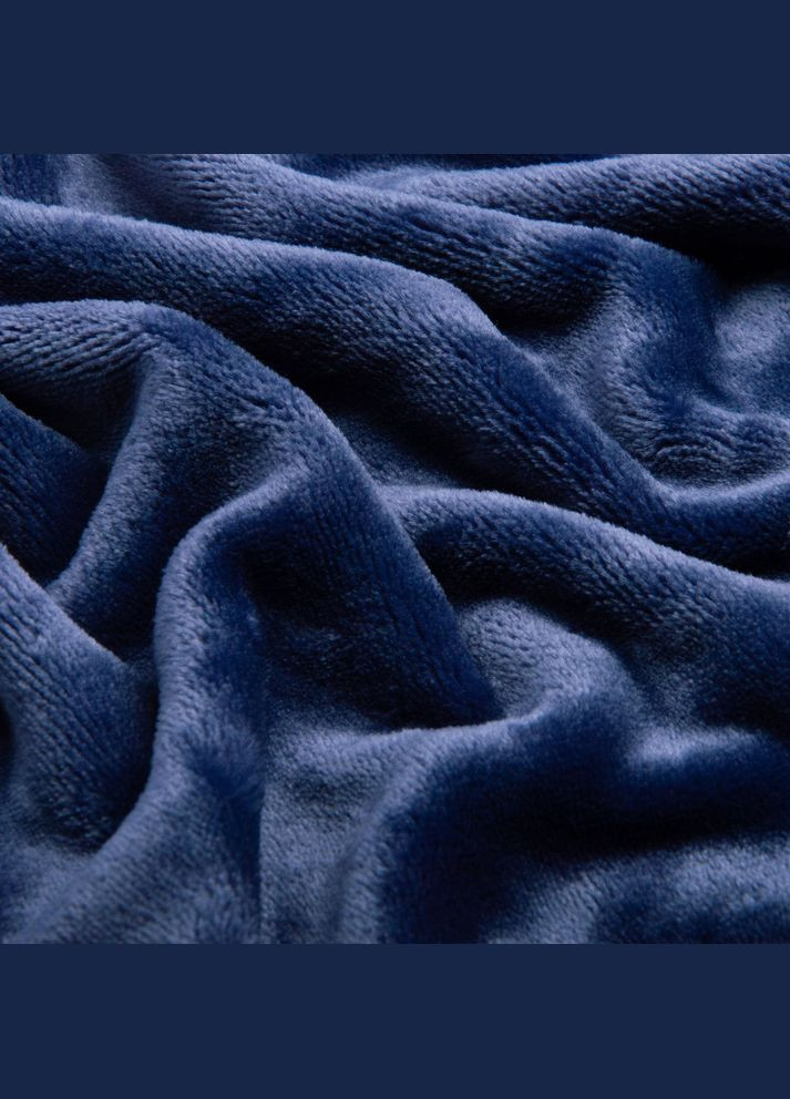 Ткань махровое полотно Велсофт щел.326, мягкая ткань для пледов, халатов, пижам, покрывал 1320 деним. IDEIA (305836125)