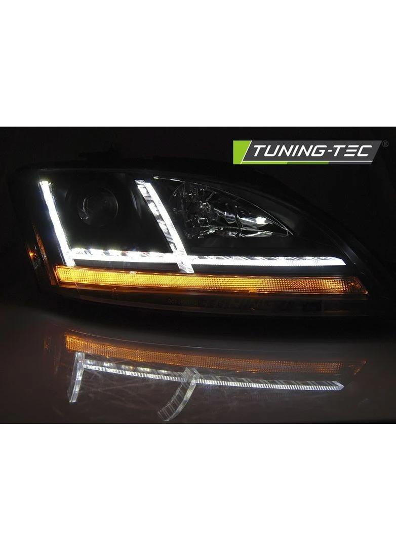 Передние фары Audi 8J (2006-2010) черные с диодами (ЦЕНА ЗА ПАРУ) Tuning-Tec TT (398179080)