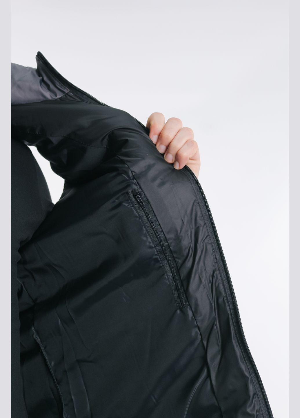 Жилетка чоловіча "Clip" сіро-чорна No Brand (315493343)