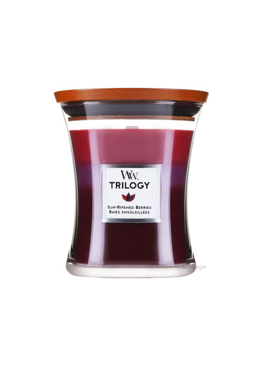 Ароматична свічка із тришаровим ароматом Medium Trilogy Sun Ripened Berries 275 г WoodWick (367912425)