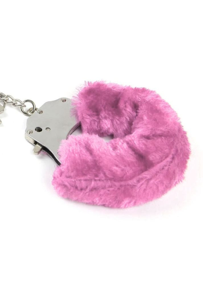 Наручники металеві на тонкому ланцюжку Roоmfun з рожевим хутром Roomfun (347643832)