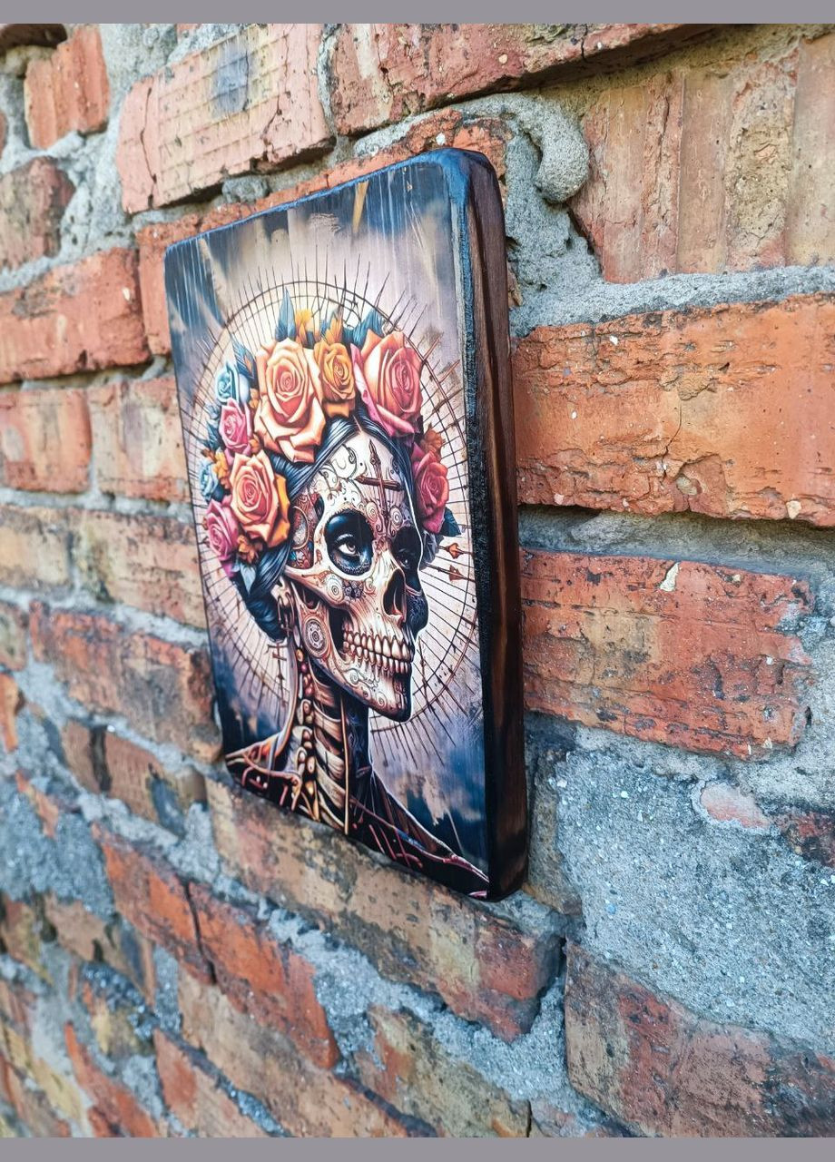 Дерев'яне панно Санта Муерте Handmade (307924694)