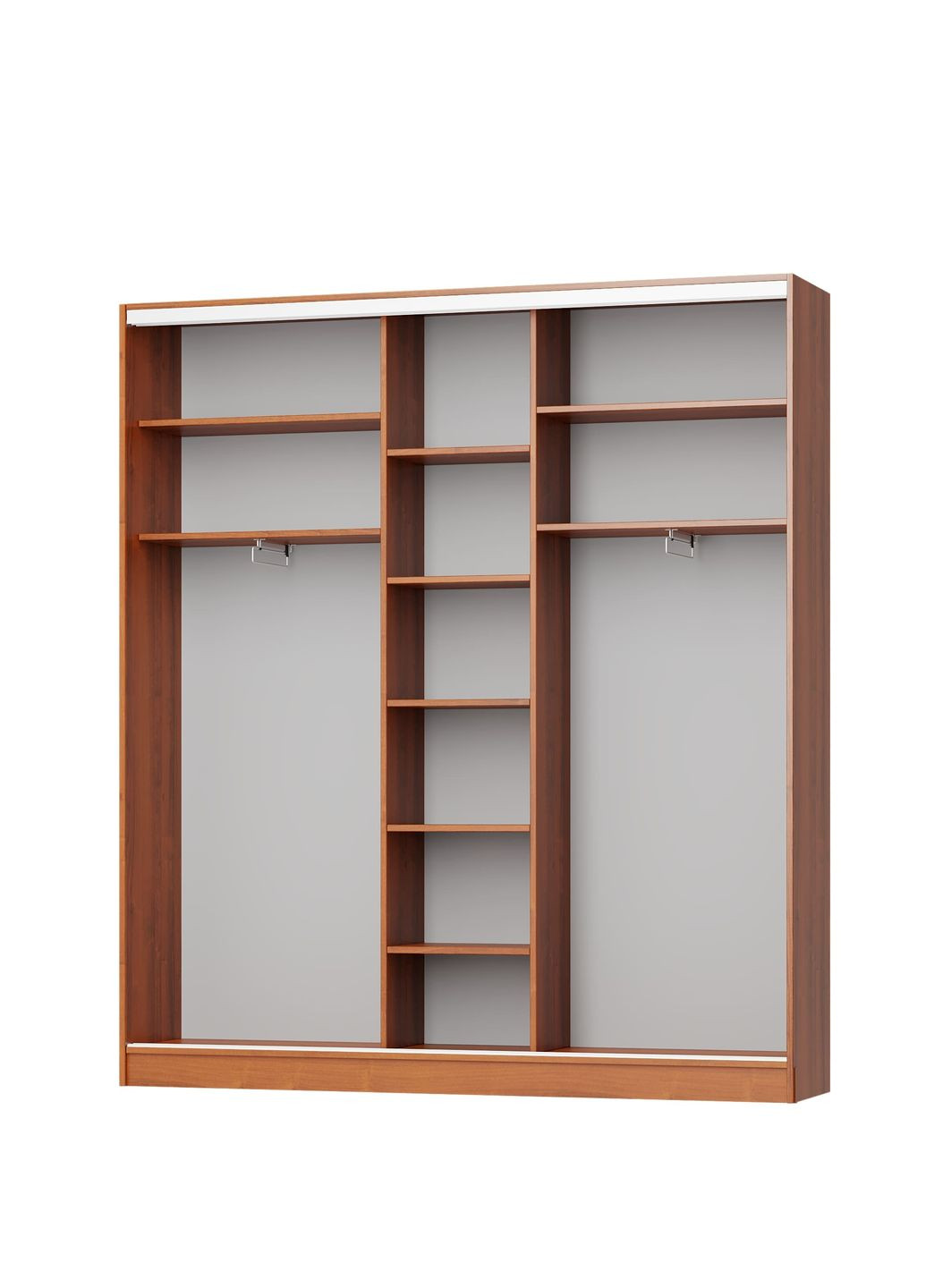 Шафа-купе тридверна Стандарт AL 2ДСП/Дзеркало 210x45x240 см Кашемір (MBS-1548) MebelStar (346289174)