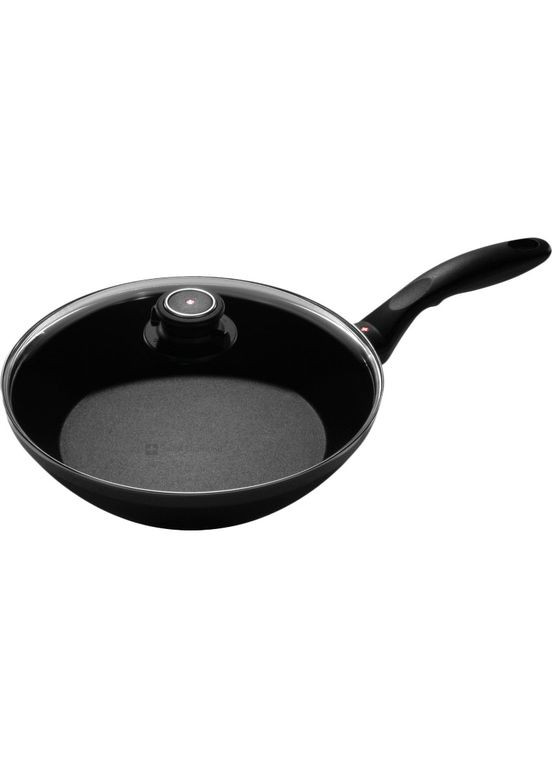 Сковорода Вок із кришкою XD Induction 28 см Black (XD61128ic) Swiss Diamond (323581995)